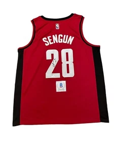 Alperen Sengun Signed Jersey Houston Rockets Basketball Autographed NBA Beckett - Picture 1 of 2