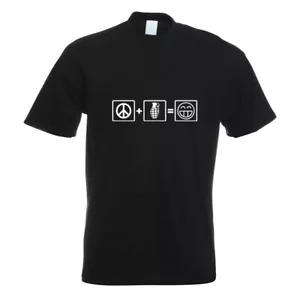 Frieden / Krieg Formel T-Shirt Motiv bedruckt Funshirt Design Print - Bild 1 von 19