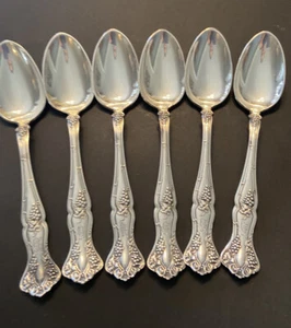 VINTAGE (1904) by 1847 ROGERS BROS Set of 6 Teaspoons CF Mono - Picture 1 of 3