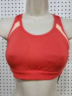Sujetador deportivo para mujer TEK Gear soporte medio coral NUEVO talla pequeña Foto 1 de 3