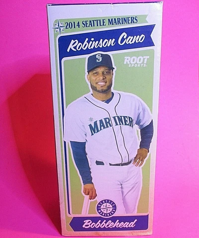 Robinson Cano Bobblehead Seattle Mariners At Bat Pose 2014 Root Sports Bobble Cover
