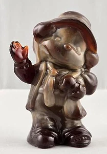 Boyd's Crystal Art Glass FREDDIE THE CLOWN #18 BUCKEYE Brown 8-12-91 NOS - Picture 1 of 4