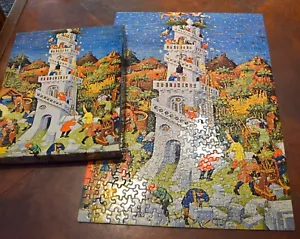 Vintage 1968 Springbok Tower of Babel Biblical Jigsaw Puzzle COMPLETE Bible Art - Picture 1 of 19
