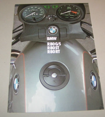 Depliant / Brochure BMW R 80 G/S, R 80 ST, R 80 RT - Edizione 1984 - Immagine 1 di 2