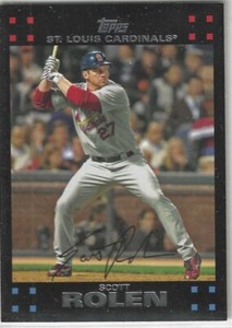 2007 Topps Pepsi #P75 Scott Rolen HOF St. Louis Cardinals