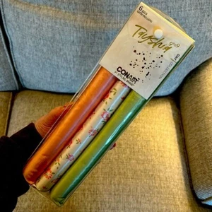 Tayshia by Conair Satin Rollers, Extra Long, Multicolor, 6 Count NEW - Picture 1 of 8