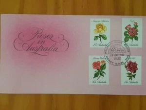 Australian Stamps First Day Cover 19 May 1982 Roses in Australia FREEPOST AUST - Bild 1 von 1