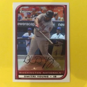 Bowman Chrome #22 2008 Dmitri Young Washington Nationals - Imagen 1 de 2
