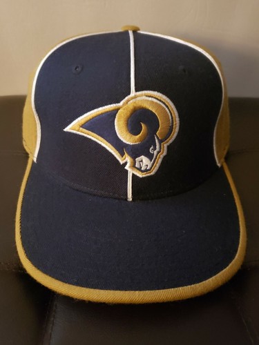 REEBOK NFL St. Louis Rams 3D embroidered hat Fitted Flat bill cap 7 1 4 Size