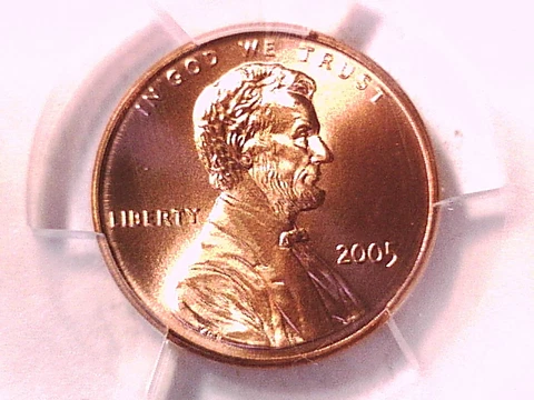 2005 P Lincoln Memorial Cent Penny PCGS SP 69 RD Satin Finish 40890958 Cover