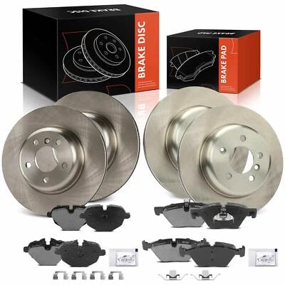 12Pcs Front & Rear Disc Brake Rotors & Brake Pads for BMW F10 528i 528i xDrive - Image 1 of 4