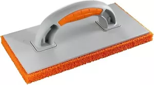 Orange Schwamm Schwimmerkelle weicher Gummi mittelgroße Löcher Rendern Putzen - Bild 1 von 4