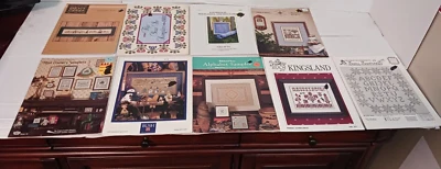 9 Cross Stitch Pattern Alphabet Samplers Canterbury, Bent Creek, Etc. FREE SHIP - Image 1 of 2