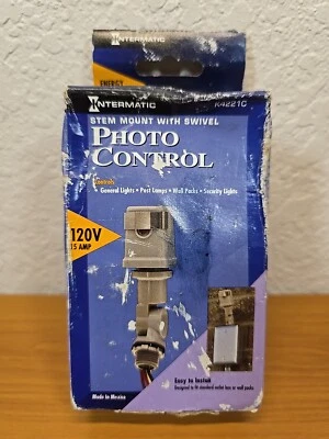 Intermatic Photo Control K4221C 120V Outdoor Light Control 15A Stem Mount Swivel - Image 1 of 4