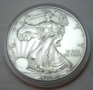 USA 1$ 2010 Silber 1oz 999 Eagle Liberty 1oz Original, in Münzkapsel - Bild 1 von 2
