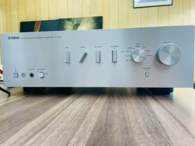 Yamaha A-S501 Natural Sound Integrated Stereo Amplifier Silver Used from Japan - Image 1 of 2