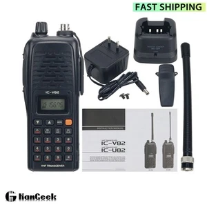 IC-V82 7W 3-7KM VHF Ricetrasmettitore VHF Radio Walkie Talkie Ricetrasmettitore f、 ICOM - Foto 1 di 8