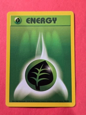 1999 Pokemon Base Unlimited #99 Grass Energy, C, NF/H, cds3 - Image 1 of 3