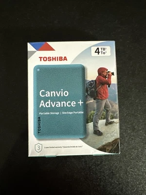 Toshiba Canvio Advanced 3.5" Portable 4TB USB-B to USB-A HDD DT01ACA100 - Image 1 of 2