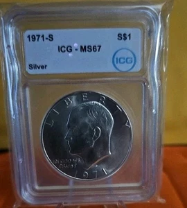 Dólar Eisenhower 1971 S ICG- MS67 - Imagen 1 de 5