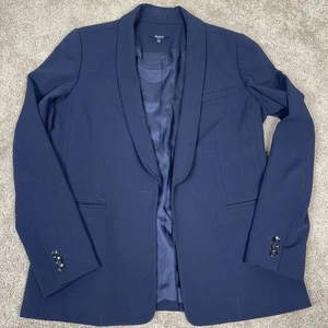 Madewell Blazer Damen 12 dunkelblau Duskfall Oversized Business Jacke Basic - Bild 1 von 10