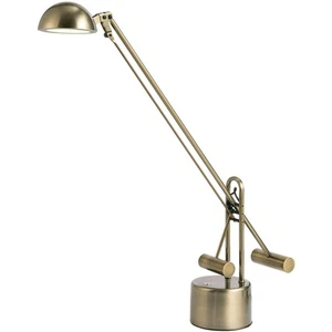 Lite Source LS-306AB Halotech 25 inch 8.00 watt Brass Desk Lamp Portable Light - Picture 1 of 4