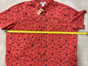 Camisa para hombre Duluth Trading Co sin esconder barbacoa a la parrilla con botones 3XL calce relajado - Imagen 1 de 7