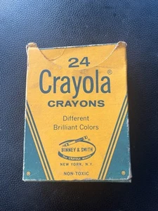 Vintage Crayola Buntstifte 24 Stück komplett Binney Smith brandneu - Bild 1 von 2