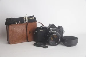 Cámara manual Nikon FE2 35mm Film SLR con Nikon 50mm F/1.4 y accesorios PROBADA - Imagen 1 de 20