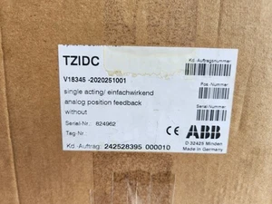 Posicionador de válvulas 1 pieza nuevo ABB V18345-2020251001 V18345 - Imagen 1 de 4