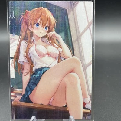 Asuka Langley Anime Waifu Card Doujin ACG Goddess Holo - Image 1 of 4