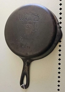 Wagner Ware Sidney O # 3 Gusseisen Pfanne USA Dual Ausgießer 1053V - Bild 1 von 8