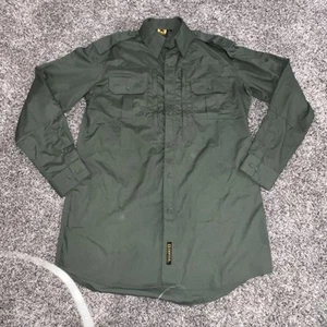Propper Tactical Shirt Green Tough Ripstop Military Long Sleeve Mens Medium Lrg - Picture 1 of 7
