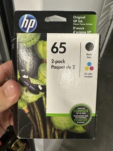 HP 65 2-pack Black/Tri-color Original Ink Cartridges - EXP 10/2020 - Picture 1 of 2