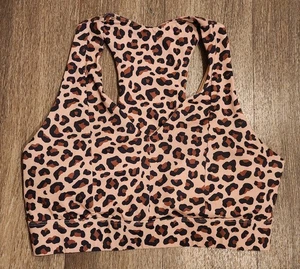 Fabletics XL Leopard Sport BH Midi On The Go Active Wear - Bild 1 von 5
