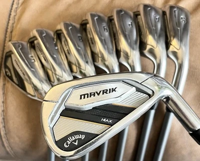 Bonito juego de hierros Callaway Maverick Max Senior 5-9 P,A,S Project X Catalyst 55 5.0 Foto 1 de 4