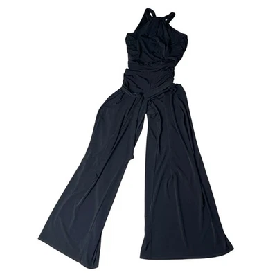 White House Black Market High Neck Jumpsuit Black Small *Small Hole See Pics* - Image 1 of 4