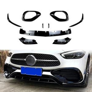 Pour Mercedes Classe C W206/S206 2022-25 Spoiler Lèvre Lame Jupe Pare-Choc Avant - Imagen 1 de 8