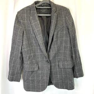 Equipment Depuis James Blazer Damen 6 Wolle Kaschmir grau Academia Office Preppy - Bild 1 von 12