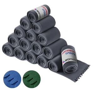 16er Set Fleecedecke wave 120x160 Kuscheldecke leicht Wellenrand grau grün blau - Picture 1 of 19