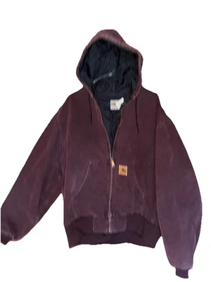 Chaqueta Carhartt Active vintage años 90 J06BRG 2XL abrigo ciruela con capucha de colección 2XL Foto 1 de 4