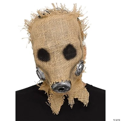 Burlap Gas Mask - Scary Halloween Mask Horror Costume Accessory - Image 1 of 4