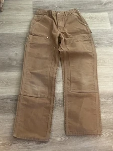 Men’s Carhartt B01BRN loose original fit double knee pants size 29X32 USA Made - Picture 1 of 7