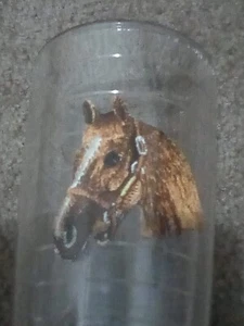 Beverage tumbler clear horse image - Picture 1 of 5