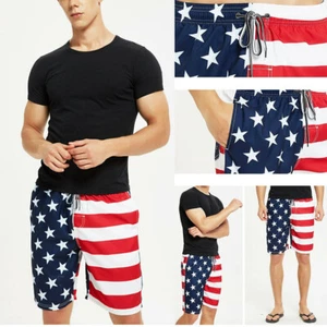 Summer Swim Trunks Swimwear Trunks Quick Dry Beach Shorts w/Mesh Lining Pant - Picture 1 of 10