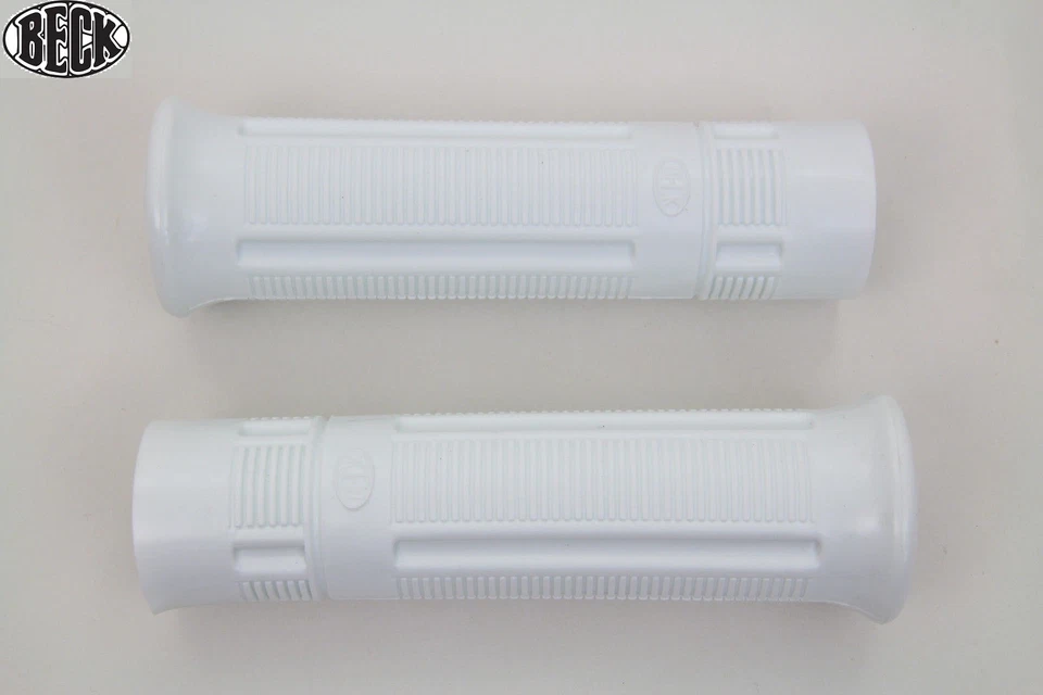 White Beck Plastic Grip Set Knuckle Chief Rigid 74” 4-Speed Overhead 61” Bates Foto 1 de 1