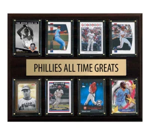 Placa 8 cartas Mike Schmidt Utley de los Filis de Filadelfia de todos los tiempos grandes leyendas - Imagen 1 de 3