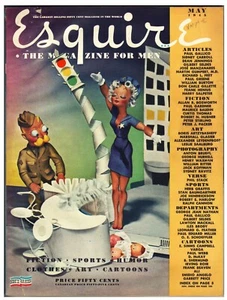 Vintage ESQUIRE MAGAZINE (May 1945) VARGA Pin Up WWII Art - Picture 1 of 4