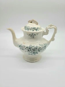 Antigua tetera de porcelana patrón rosa silvestre **TAL CUAL** - Imagen 1 de 11