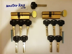 Yale Hauptschlüsselsystem Europrofilzylinder 33+43 76 mm betätigt +Daumendrehen - Bild 1 von 14